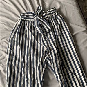 Zara striped pants